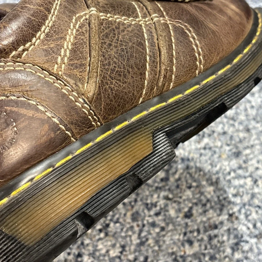Dr. Doc Martens Men's Brown Leather Kurt Shoes US 10 M Oxford Casual 90s Y2K
